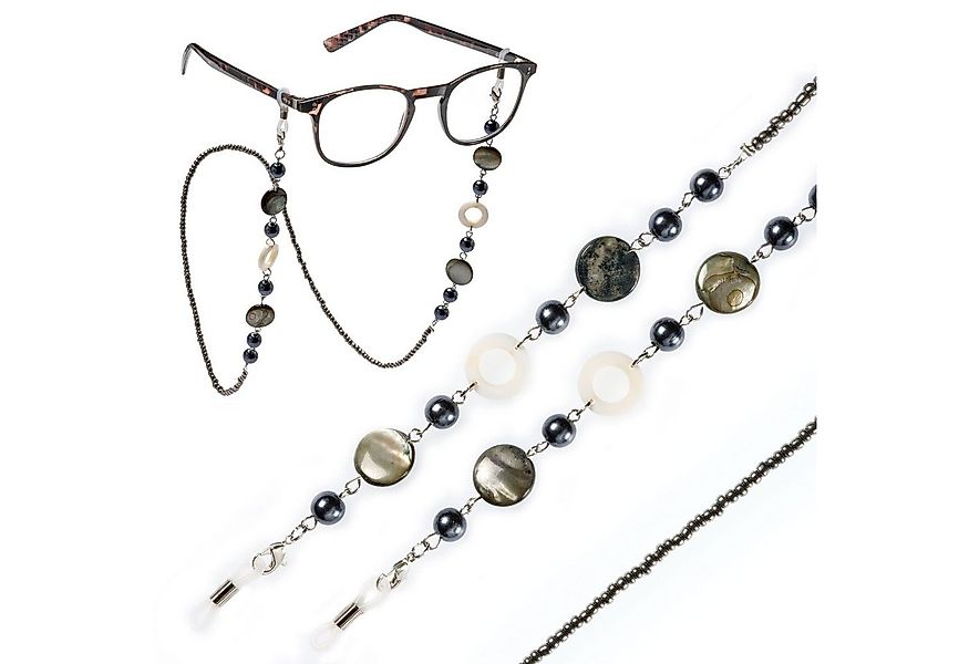 FEFI Brillenkette "ELLA" mit echtem Perlmutt und synth. Perlen, in goldfarb günstig online kaufen