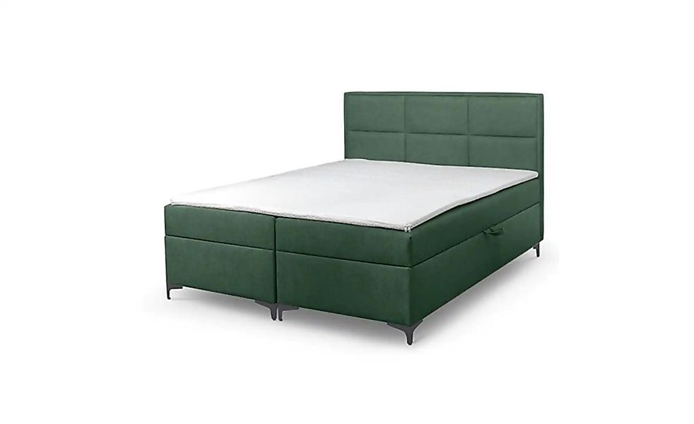Boxbett mit Bettkasten Vaduz ¦ grün ¦ Maße (cm): B: 160 H: 110 Betten > Kom günstig online kaufen