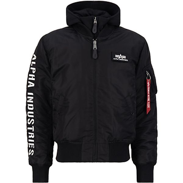 Alpha  Trainingsjacken MA-1 D-Tec Sleeve Embroidery - black/white günstig online kaufen