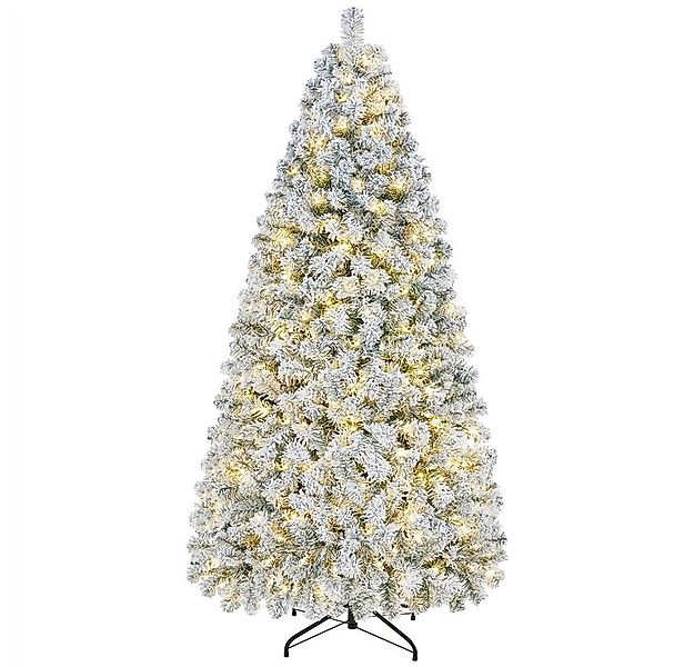 Yaheetech Künstlicher Weihnachtsbaum 183/213 cm H mit LED-Beleuchtung, Tann günstig online kaufen