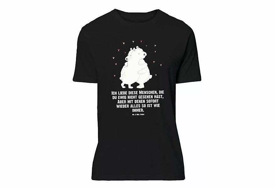 Mr. & Mrs. Panda T-Shirt Eisbär Umarmen - Schwarz - Geschenk, Herrn, Tiere, günstig online kaufen
