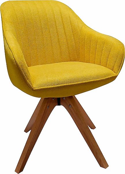 Home affaire Armlehnstuhl »Tating«, Polyester, 360°-Drehfunktion günstig online kaufen