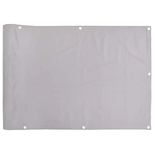 vidaXL Balkon-Sichtschutz Grau 600x75 cm PVC 4005383 günstig online kaufen