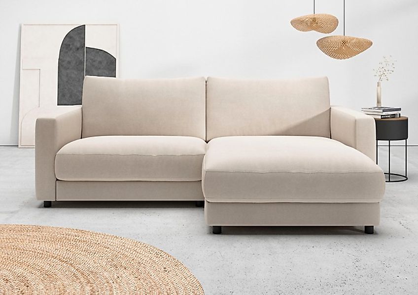Home affaire Ecksofa »Ecksofa Jiro, L-Form, große Sitztiefe, Breite 226 cm« günstig online kaufen