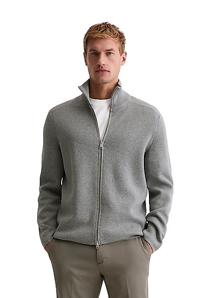 Marc O'Polo Strickjacke regular fit aus reiner Bio-Baumwolle 2-Wege-Reißver günstig online kaufen