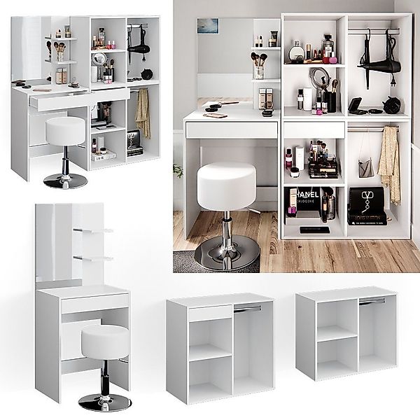 Vicco Schminktisch Isabelle, Weiß, 140 cm günstig online kaufen