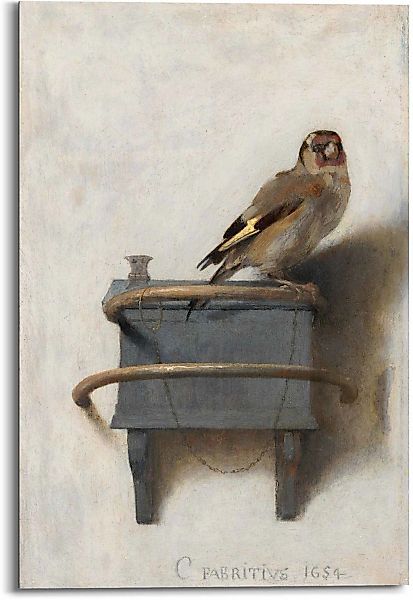 Reinders Wandbild "Wandbild Der Distelfink Carel Fabritius - Vogel - Kunst günstig online kaufen