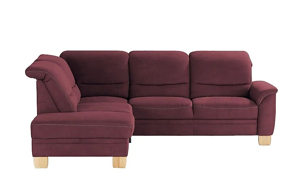 meinSofa Ecksofa  Liva ¦ rot ¦ Maße (cm): B: 254 T: 224.0 Polstermöbel > So günstig online kaufen