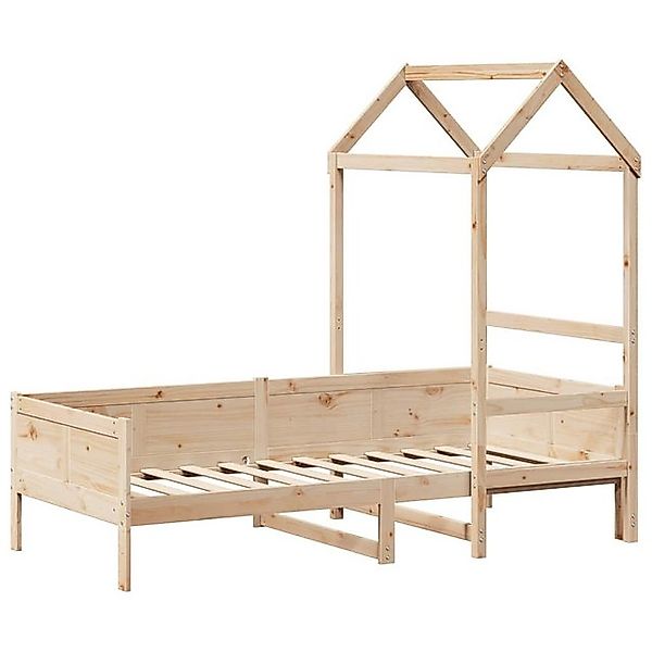 vidaXL Bett Tagesbett mit Dach 80x200 cm Massivholz Kiefer günstig online kaufen