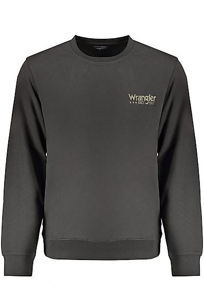 Wrangler Sweatshirt Schwarzes Herren-Sweatshirt: Langarm, Rundhals günstig online kaufen