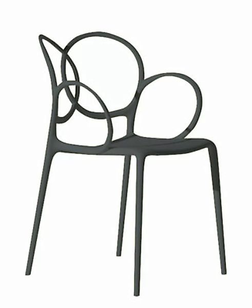 Stapelbarer Sessel Sissi plastikmaterial grau outdoorgeeignet - Driade - Gr günstig online kaufen