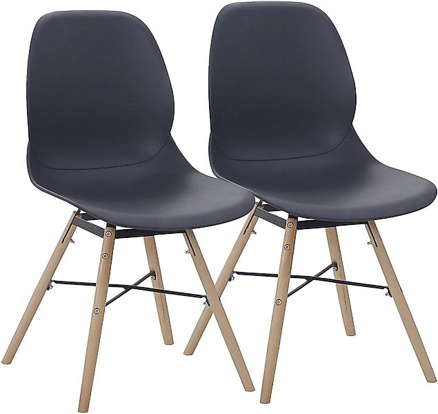 Kayoom 4-Fußstuhl »Stuhl Amy 110 2er-Set, praktisches Set, bequemer Kunstst günstig online kaufen
