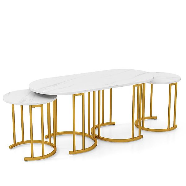 KOMFOTTEU Couchtisch, Beistelltisch mit exquisiter Tischplatte, günstig online kaufen