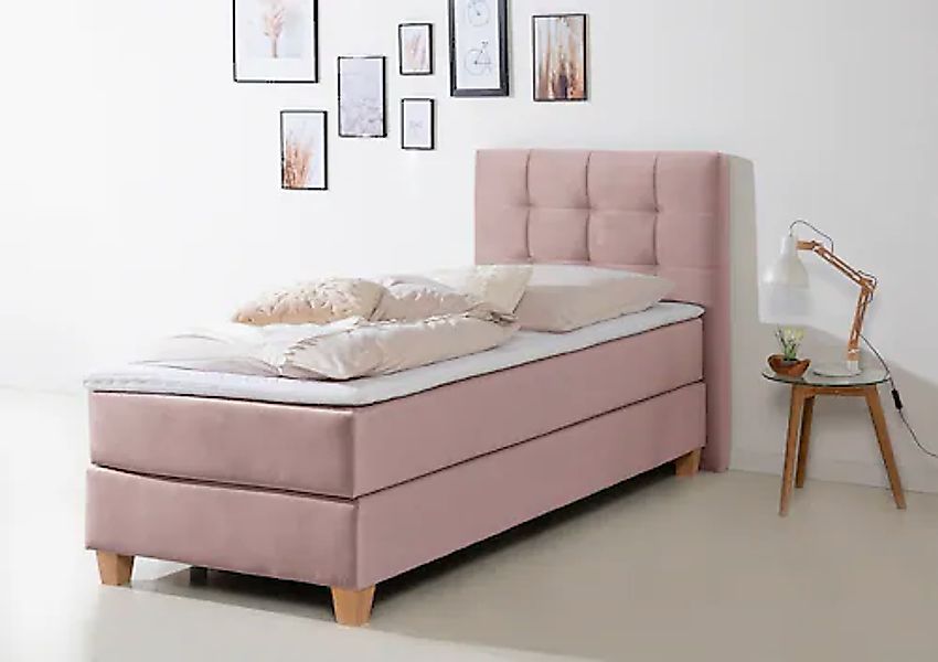 Home affaire Boxspringbett "Moulay" inkl. Topper, in 3 Härtegraden, TFK auc günstig online kaufen