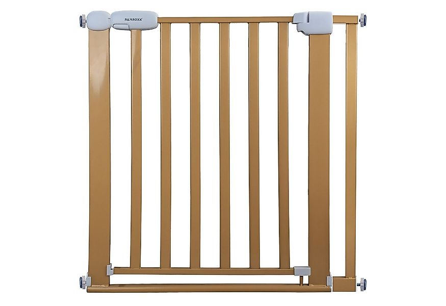 RAMROXX Treppenschutzgitter Absperrgitter beige für 82-92cm Durchgang 77cm günstig online kaufen