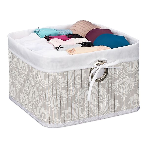 relaxdays Regalkorb Aufbewahrungskorb Bambus günstig online kaufen