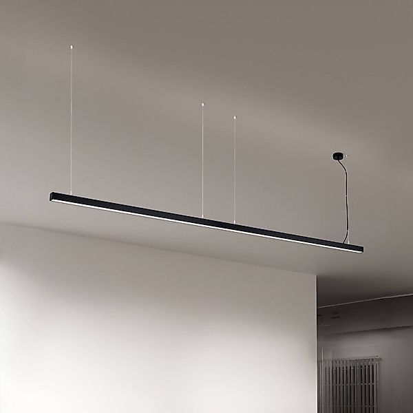 LED-Deckenleuchte Bounce, schwarz, Länge 113 cm, CCT, Alu günstig online kaufen