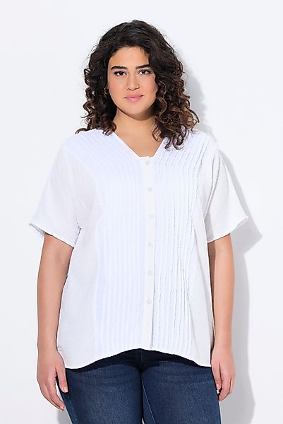 Ulla Popken Druckbluse Musselin-Bluse Oversized Biesen günstig online kaufen