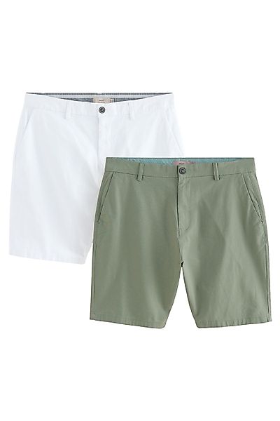Next Chinoshorts Straight Fit Stretch-Chinoshorts, 2er-Pack günstig online kaufen