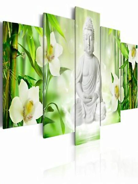 artgeist Wandbild Buddha and jasmine mehrfarbig Gr. 200 x 100 günstig online kaufen