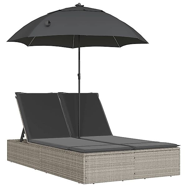 vidaXL Gartenliege Doppel-Sonnenliege mit Kissen & günstig online kaufen