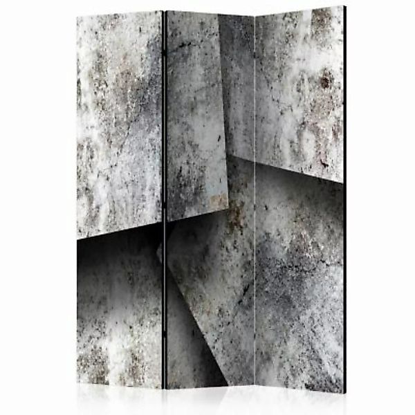 artgeist Paravent Concrete cards [Room Dividers] grau/braun Gr. 135 x 172 günstig online kaufen