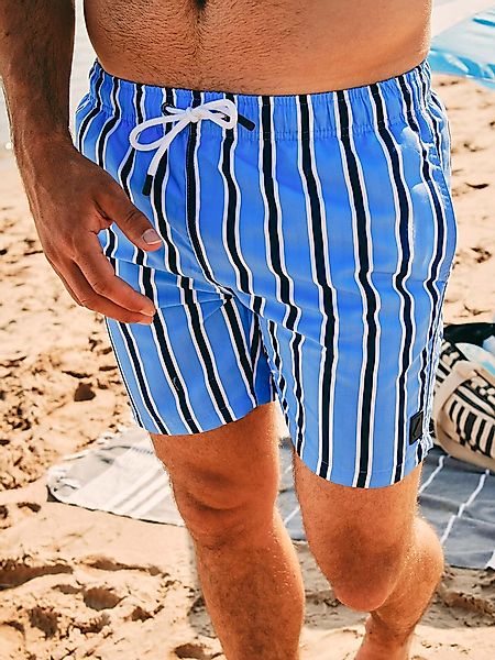 Suitable Badeshorts Stripe Blau - Größe L günstig online kaufen