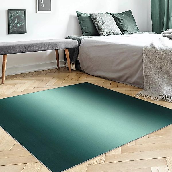 Teppich Dunkel Grüner Farbverlauf günstig online kaufen
