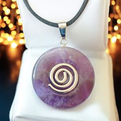 Steinfixx® Lange Kette echter Edelsteindonut 30 günstig online kaufen