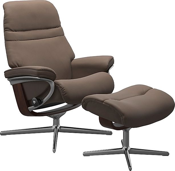 Stressless "Sunrise" mit Cross Base, Größe S, M & L, Holzakzent Braun günstig online kaufen