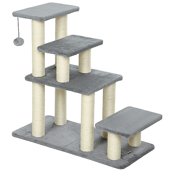 PawHut Verstellbare Haustiertreppe 3/4 Stufen, Katzen- und Hundetreppe mit günstig online kaufen