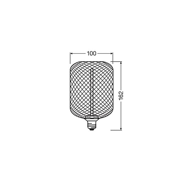 LEDVANCE DECOR STRAW FILAMENT LAMP IN METAL HOUSING 3.5W 818 E27 - 40580758 günstig online kaufen