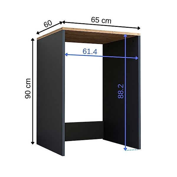 Roomart Waschmaschinenunterschrank CMD-1 (Badezimmer Waschmaschinenüberbau günstig online kaufen