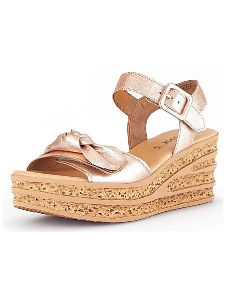 Gabor Sandalen Veloursleder Keilsandalette günstig online kaufen