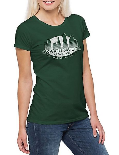 Urban Backwoods Print-Shirt Craigh Na Dun Travel Co. Damen T-Shirt Outlande günstig online kaufen