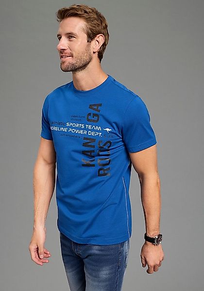 KangaROOS T-Shirt schmale Passform, Halbarm, Rundhalsausschnitt mit Bündche günstig online kaufen