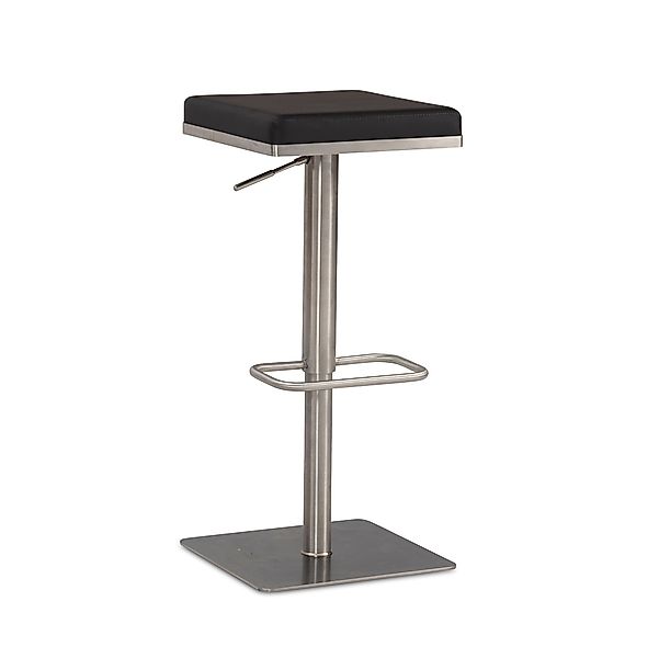 FINEBUY Barhocker FB101977 (Barstuhl Gepolstert Schwarz, günstig online kaufen
