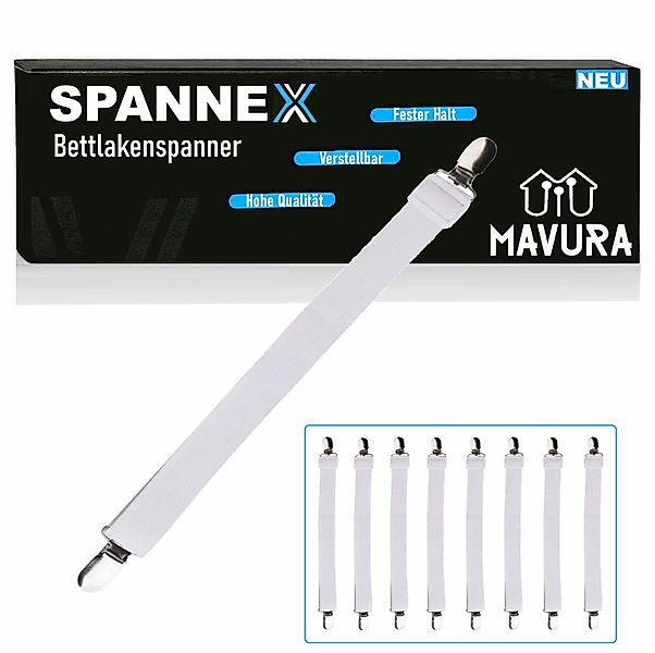 MAVURA Spannbettlaken SPANNEX Bettlaken Spanner verstellbare günstig online kaufen