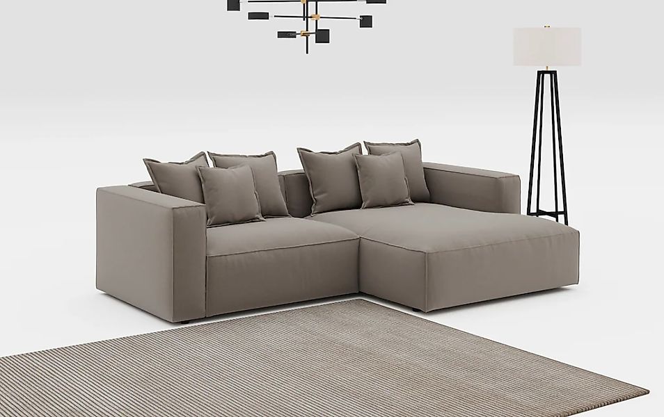 INOSIGN Ecksofa "Cowboy L-Form", mit 6 Kissen, kubisches Sofa günstig online kaufen