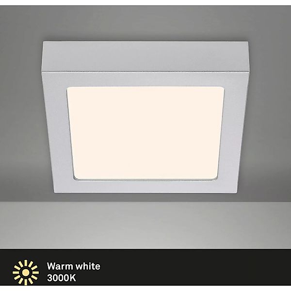 Briloner LED-Decken-& Wandlampe Fire Chrom Matt 12 W günstig online kaufen