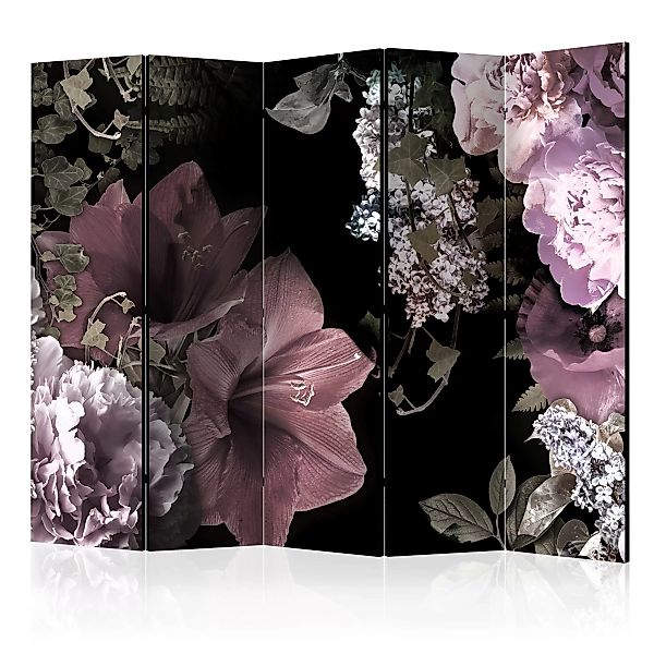 5-teiliges Paravent - Flowers From The Past Ii [room Dividers] günstig online kaufen