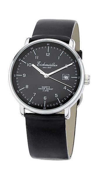 Eichmüller Quarzuhr Herrenuhr Klassische Armbanduhr, schwarzes Zifferblatt, günstig online kaufen