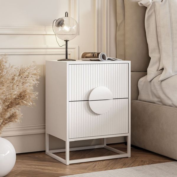Lookway Nachttisch LUNO mit Riffel-Front und günstig online kaufen