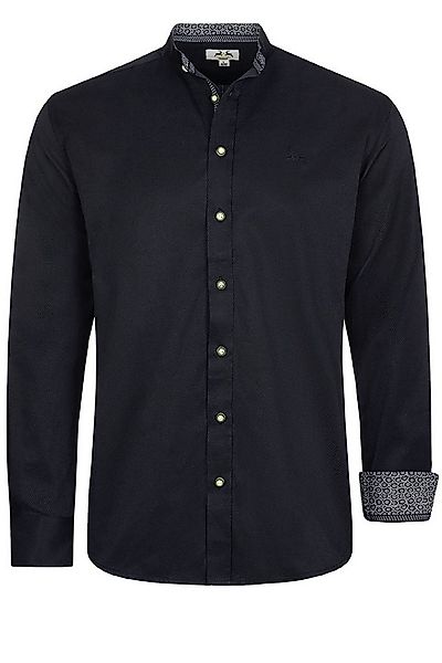Maddox Trachtenhemd MADDOX Herren Slimfit - Hemd-92, Schwarz günstig online kaufen
