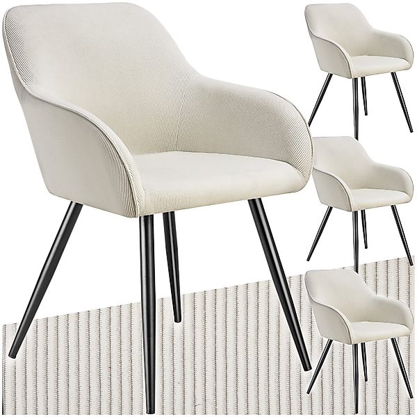 tectake Esszimmerstuhl Marilyn (Set, 4 St), günstig online kaufen