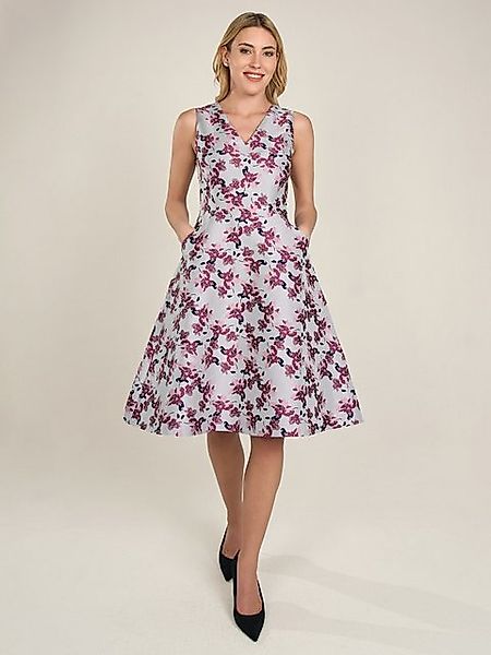 Apart Abendkleid aus einem Jacquard mit allover Blüten günstig online kaufen