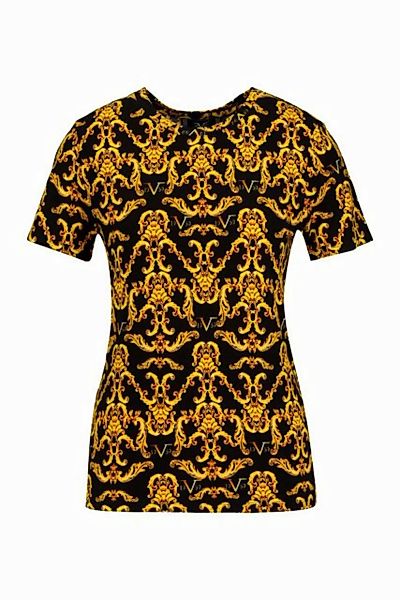 19V69 ITALIA T-Shirt LORDES GOLD AOP Trendiges Damen Rundhalsshirt mit Baro günstig online kaufen