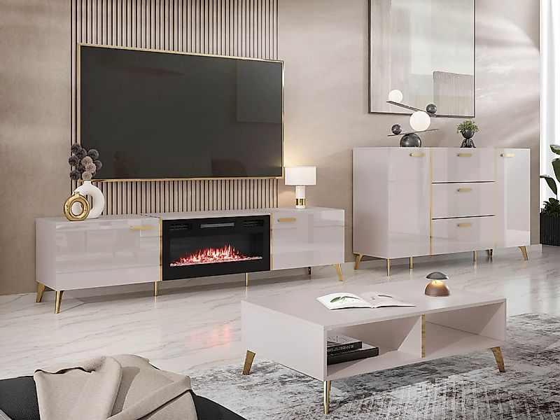 MIRJAN24 Wohnzimmer-Set Picru I, (3er-Set, Kommode, günstig online kaufen