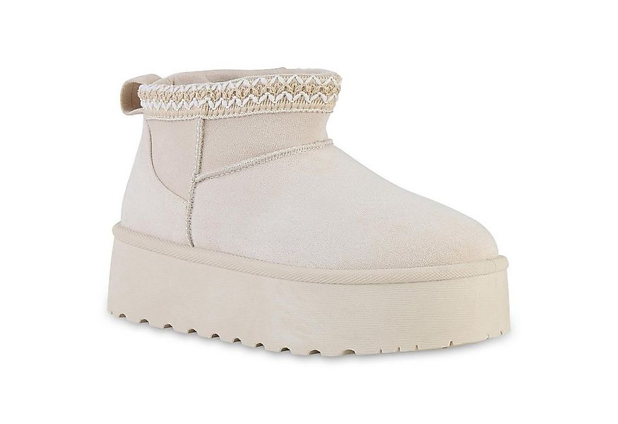 VAN HILL 841461 Winterstiefelette Damen Warm Gefütterte Winter Boots Stiefe günstig online kaufen