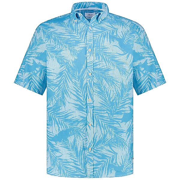 s.Oliver Freizeithemd aus Leinen Farbe blau Größe: 5XL günstig online kaufen